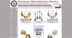 Desktop Screenshot of ceremonialgroundbreakingshovels.com